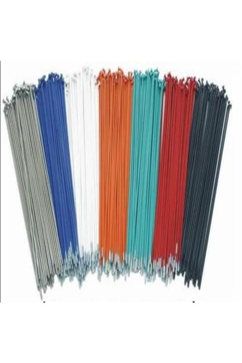 motobisikletim 26 Renkli Jant Teli 2mm X 255 [36 Adet] Çift Kat Jantlar [beyaz]
