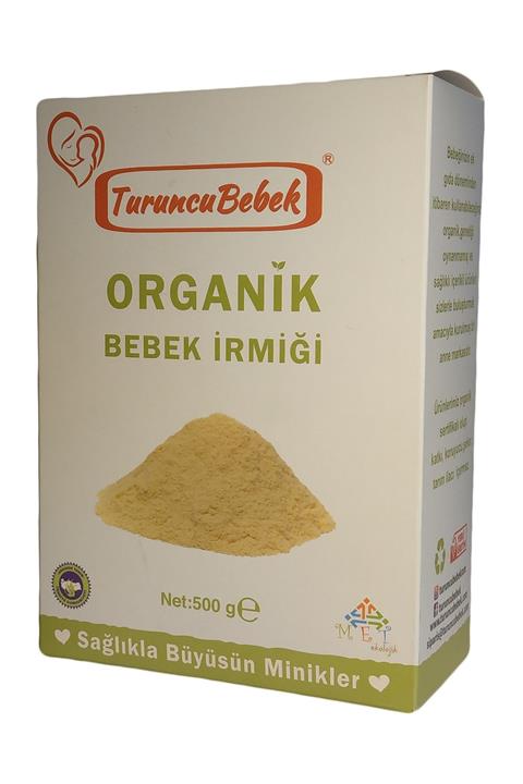 Turuncu Bebek Organik Bebek Irmiği (500gr) Vakumlu Paket