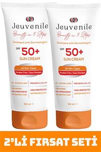 Jeuvenile Fırsat 2'li Seti - Spf 50 Leke Karşıtı Güneş Kremi 50 ml X 2