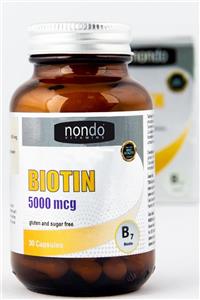 Nondo Biotin 5000mcg 30 Kapsül