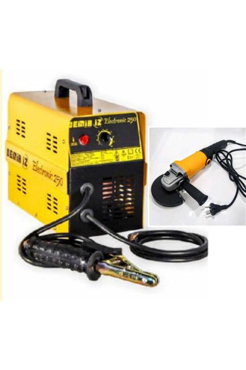 Demiriz 250 Amper Çanta Tipi Sargılı Kaynak Makinesi 900 V Devir Ayarlı Avuç Taşlama