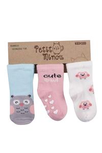 Step 3lü Abs Cute Owl Soket Çorap 2135 Karışık Renkli