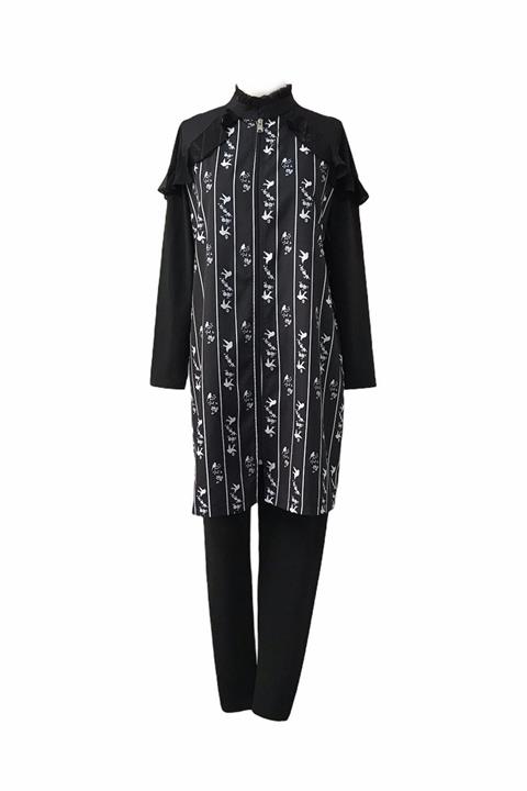 Moodbasic Şifonlu Tesettür Mayo