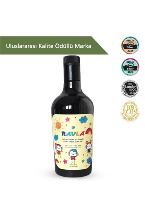 Ravla Kıds Naturel Sızma Zeytinyağı – 0.3 Asit 400 Üzeri Polifenol (ÇOCUKLARA ÖZEL AMBALAJ) -500ml