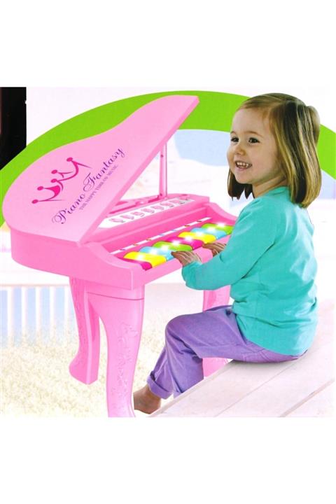 MEGA Işıklı Ve Sesli Pembe Ilk Pianom