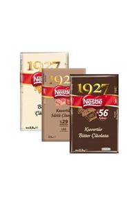 Nestle 1927 Kuvertür Çikolata Beyaz + Sütlü + Bitter 3lü Set 2.5kg