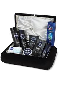 Nivea Erkek Cilt Bakım Seti - Damat Nişan Çeyiz Bohça Sandık Seti