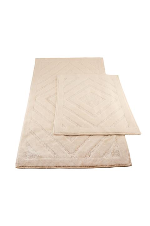 Karaca Home Ekru 2li Pamuk Banyo Paspası