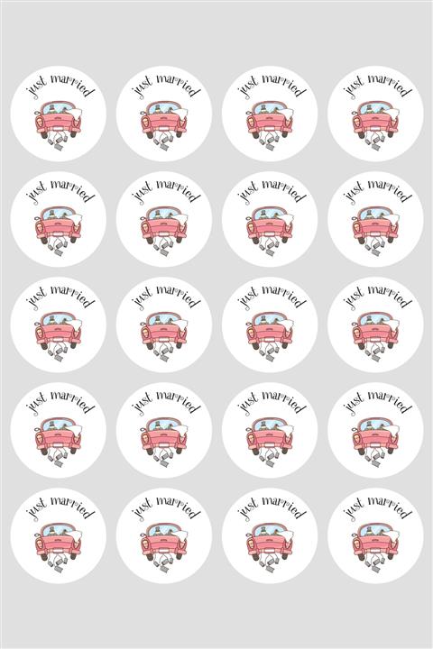 Funbou Sticker, Just Married / 2 Sayfa