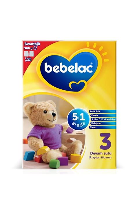 Bebelac 3 Devam Sütü 900 G 9-12 Ay