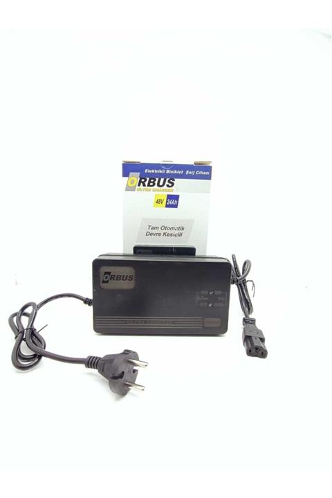 ORBUS 48v 24 Amper Tam Otomatik Elektrikli Bisiklet Şarj Cihazı