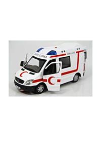 Vardem Işıklı Sesli Metal Ambulans Çek Bırak Özellikli 1:32