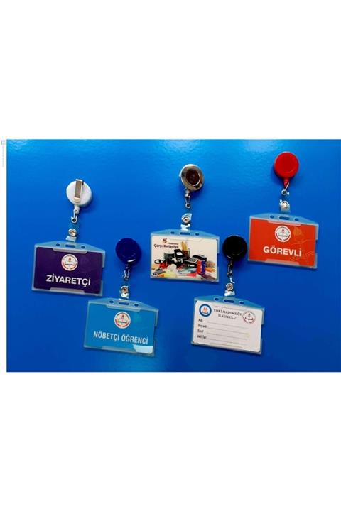 Lamiess Yaka Kartı Yoyolu Lüx Sert Plastik 54x85 Yatay Lacivert