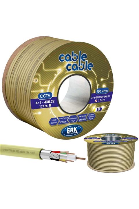 CABLEMASTER Kamera Kablosu 4+1 Cctv 0.50 100mt Erk Yerli