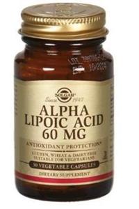 Solgar Alpha Lipoic Acid 60 Mg 30 Kapsül