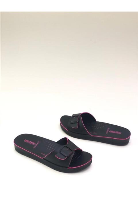GEZER Kadın Siyah Günlük Terlik
