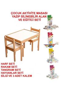 ESY LİNE Ahşap Çocuk Yazı Tahtası Ve Çalışma Masası