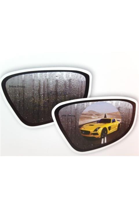 Trendyıldızı 2 Adet Oto Araç Ayna Su Yağmur Kaydırıcı Sticker Film