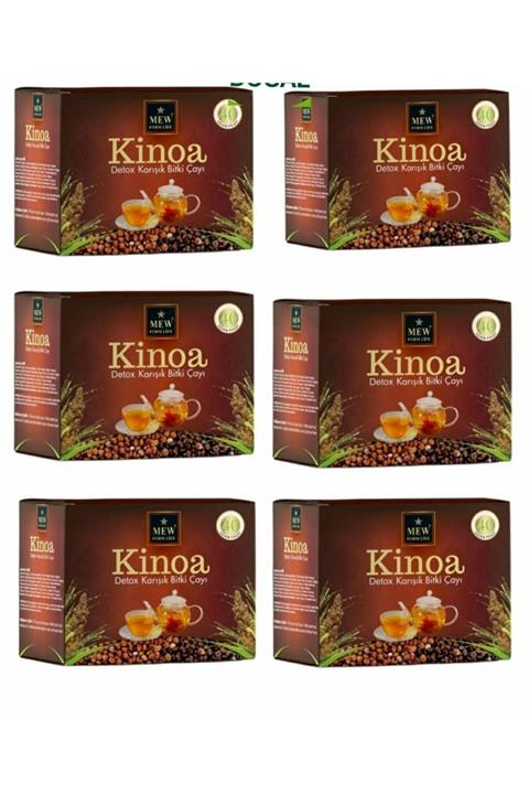 MEW KİNOA ÇAY Mew Form Life Kinoa Detox 40'lı Süzen Poşet 6 Paket