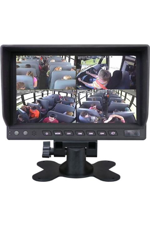 DİGİMAKSİ Dg-865 Dört Video Girişli Sd Kart Kayıtlı Güneşlikli 7 Inch Quad Araç Monitörü Ve 4 Kamera Set