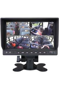 DİGİMAKSİ Dg-865 Dört Video Girişli Sd Kart Kayıtlı Güneşlikli 7 Inch Quad Araç Monitörü Ve 4 Kamera Set