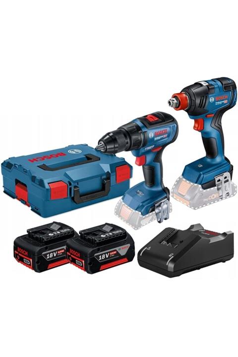 Bosch Gsr 18v-50 Akülü Vidalama Ve Gdx 18v-200 Akülü Darbeli Somun Sıkma Seti