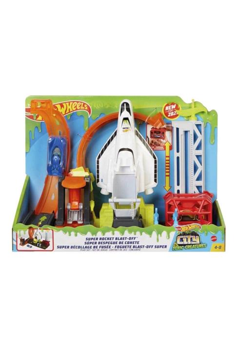 HOT WHEELS Tekerlekli Yarış Dünyası Oyun Seti - Roket Temalı Fnb1