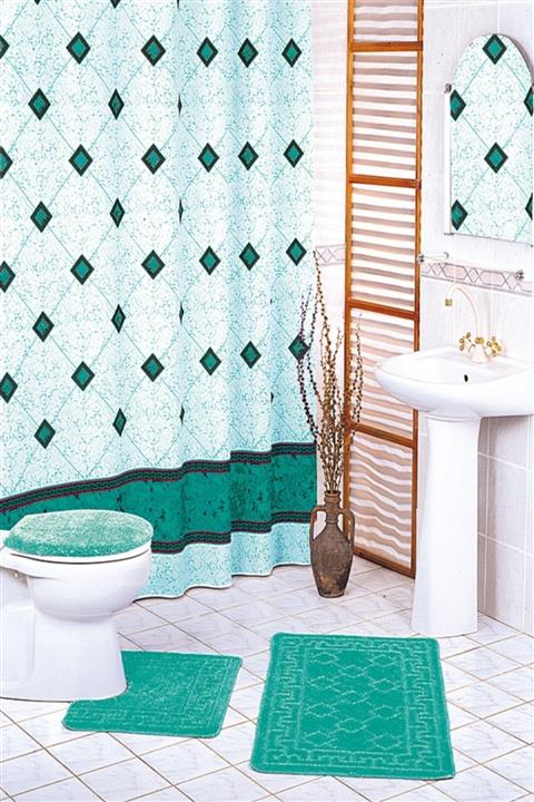 VONALDI HOME Bezeme Çift Kanat Banyo Perdesi 2x120x200cm