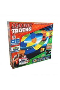 BFY TOYS Magic Tracks Hareketli Raylar 168 Parça, Işıklı Araba , Raylı Araba Y058