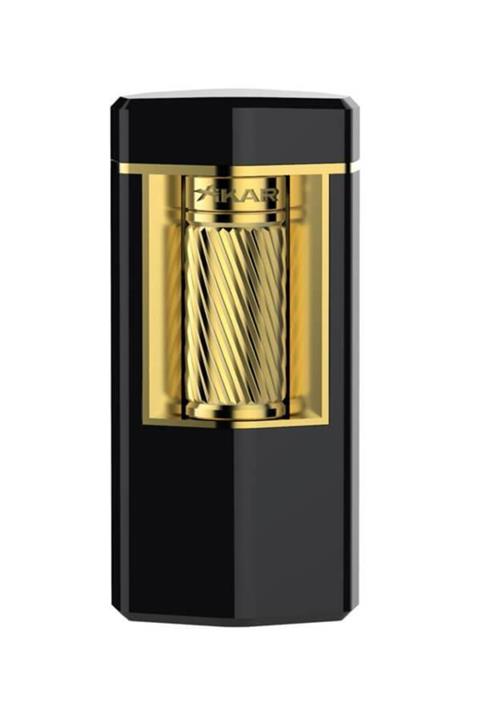 Xikar Meridian Single Lighter Siyah Gold Çakmak