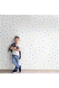 LAGOONkids Triangles – Blue & Yellow Çocuk Odası Duvar Kağıdı