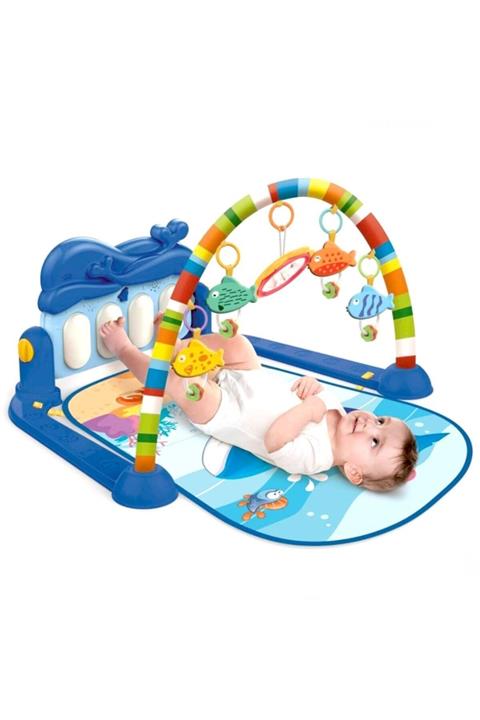 HKA Toys Babycim Balina Piyanolu Oyun Halısı