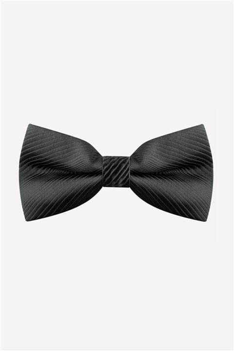 Tudors Çizgili Siyah Erkek Papyon