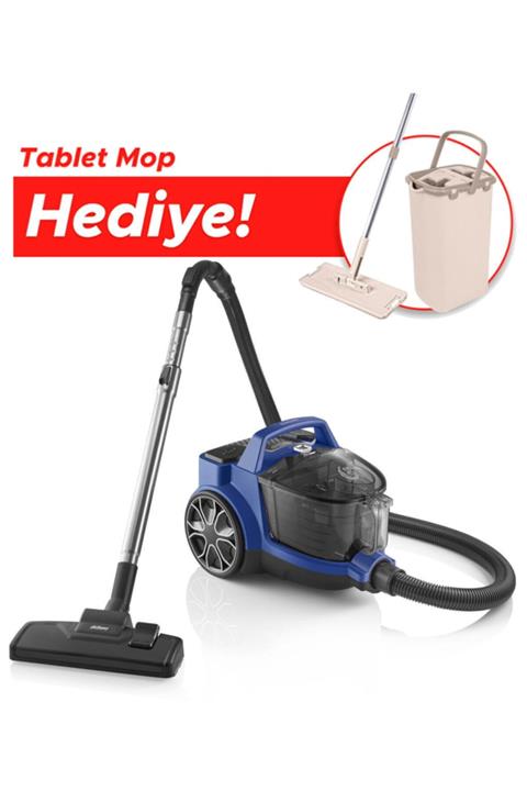 Arzum Ar4072 Clean Force Blue Cyclone Filtreli Toz Torbasız Elektrikli Süpürge - Mavi - Hediyeli