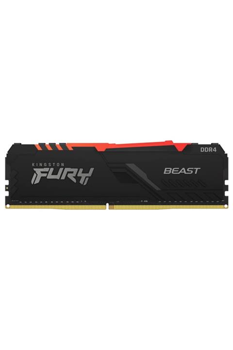 Kingston Fury Beast Rgb Kf432c16bba/8 8gb (1x8gb) Ddr4 3200mhz Cl16 Siyah Gaming Ram (bellek)