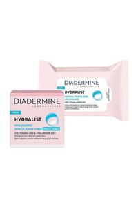 Diadermine Hydralıst  Nemlendirici Bakım Kremi İpeksi Doku 50 ml +Makyaj Temizleme Mendilleri 25 Adet