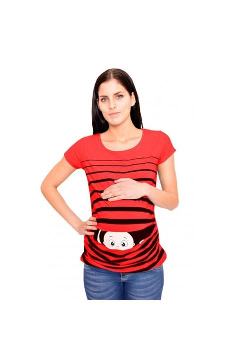 Görsin Hamile Pencereden Bakan Bebek