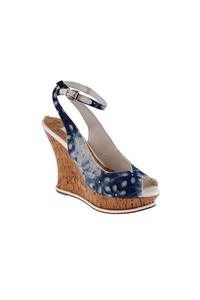 Guess Kadın Lacivert Espadril Fl5ban Fap04 Banat/zeppa (wedge)/fabrıc / Navy Whıte