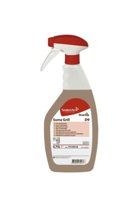 Diversey Suma Grill D9 Ağır Yağ Çözücü Fırın Temizleme Maddesi (6 Adet)