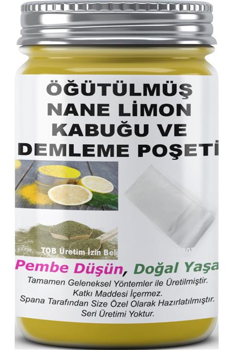 SPANA Öğütülmüş Nane Limon Kabuğu Ve Demleme Poşeti Ev Yapımı Katkısız 125gr