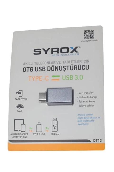 Syrox Type C - Usb 3.0 Otg Usb Flash Dönüştürücü Dt13