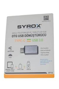 Syrox Type C - Usb 3.0 Otg Usb Flash Dönüştürücü Dt13