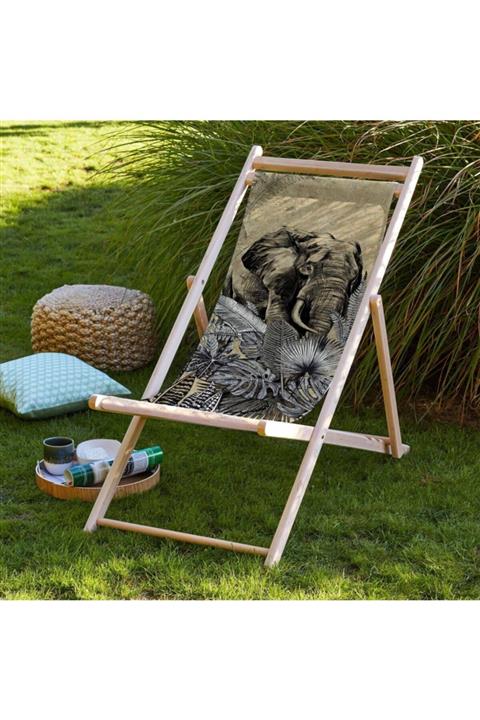 Adawall Fil Tasarımlı Katlanabilir Şezlong