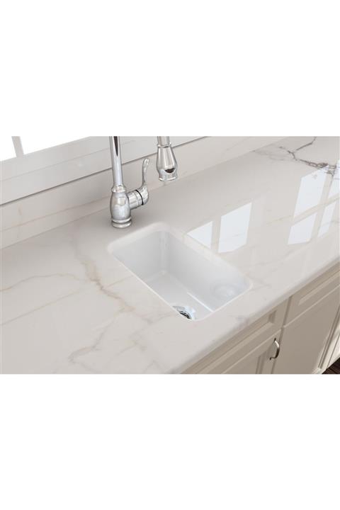 Bocchi Yeni-sotto Mutfak Evyesi 50cm. Dikdörtgen - Parlak Beyaz