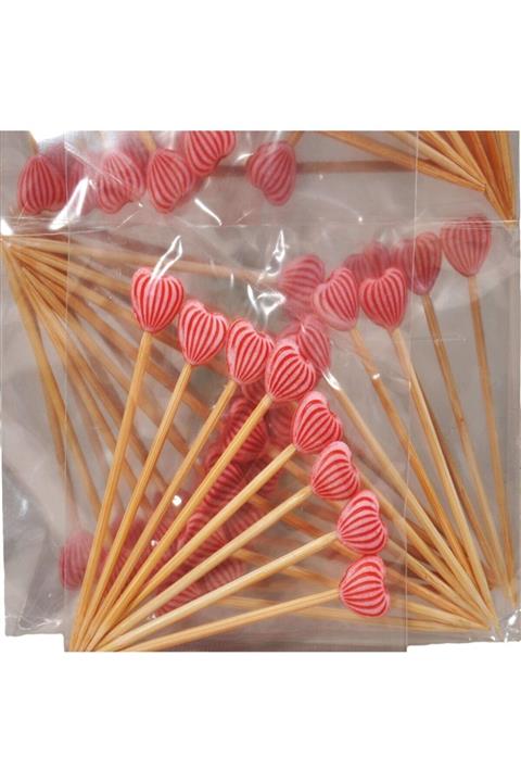 PartiPan Zebra Kalpli Kürdan Pembe 12'li