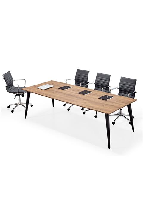 Uzay Ofis Steps Toplantı Masası - Kafkas Meşe-antrasit - 210 Cm