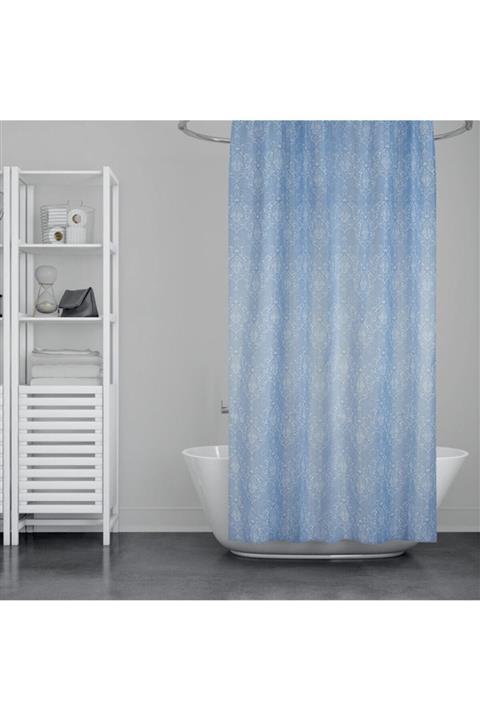 Tropik Damask Çift Kanatlı Duş Perdesi