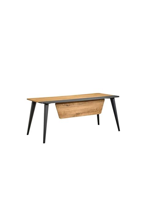 Uzay Ofis Steps Çalışma Masası - Kafkasmeşe - Antrasit - 140 Cm