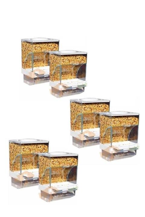 usmtekno Akıllı Yemlik 6 Lı Paket Muhabbet Kuşu Yemlik Kuş Yemliği Karışık Renk (renk Stok Durumuna Göre )