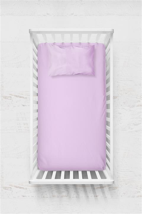 Wheeppo %100 Pamuk Saten Lastikli Çarşaf Seti - Pembe - 60x120 35x45